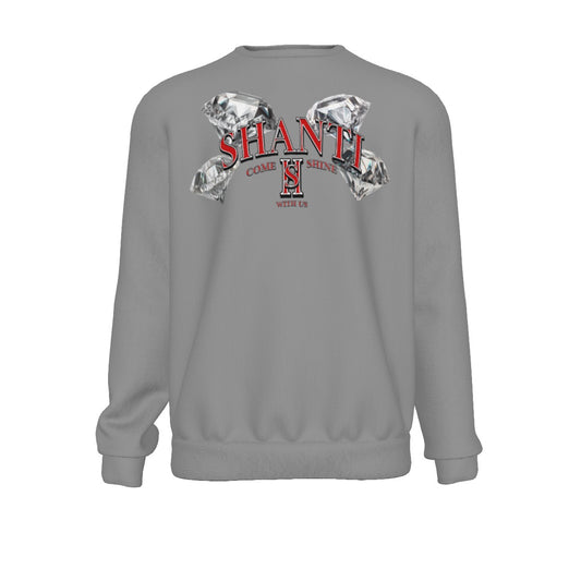 SHANTI GREY/RED DIMOND CREWNECK 310GSM Cotton